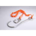 Reef cave Diving equipment coiled lanyard dive hook.